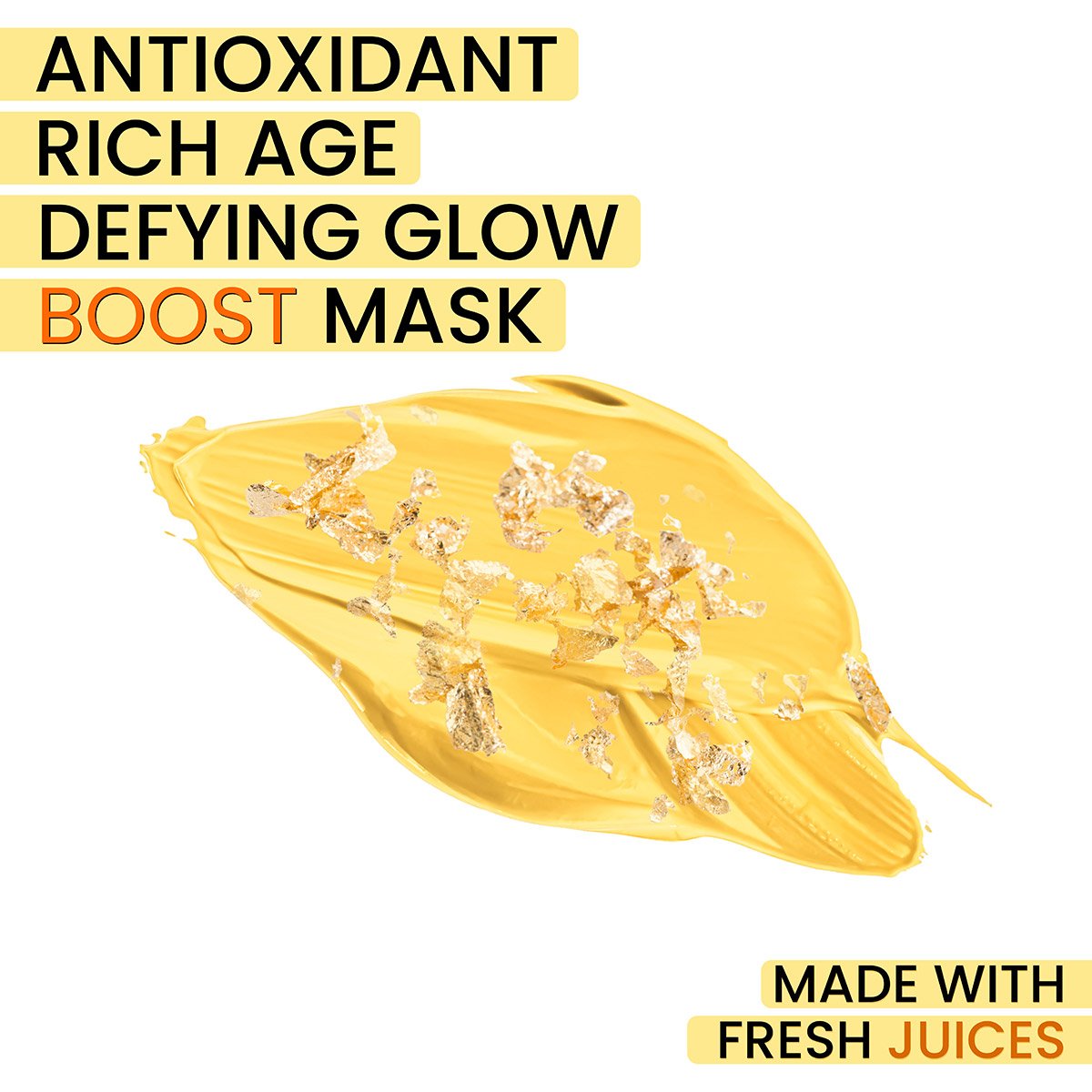 24k-gold-mask-img2.jpg 24K Gold Radiance Mask – Anti-Aging Weekly Face Mask | Fresh Carrot Juice, Matcha & Turmeric | Glutathione & Vitamin E | 125mL / 4.2 fl oz - Image 2