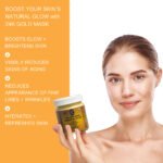 24K Gold Radiance Mask – Anti-Aging Weekly Face Mask | Fresh Carrot Juice, Matcha & Turmeric | Glutathione & Vitamin E | 125mL / 4.2 fl oz - Image 4