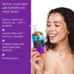 Berry & Beetroot Facial Cleanser – Daily Hydrating Face Wash | Fresh Beetroot Juice + Raspberry, Blueberry & Blackberry Extracts | Avocado Oil, Vitamin B5 & Vitamin C | 237mL - Image 4