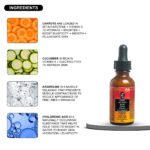 Carrot Anti-Aging Serum – Daily Hydrating & Brightening Face Serum | Carrot Juice + Cucumber Juice + Argireline + Hyaluronic Acid | 30mL - Image 6
