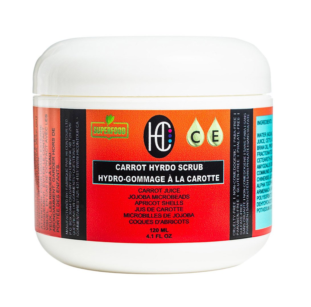 carrot-hydro-scrub-img1-1-1.jpg Carrot Hydro Scrub – Daily Face & Body Exfoliator | Fresh Carrot Juice + Jojoba Beads + Vitamin C & E | 120mL - Image 1