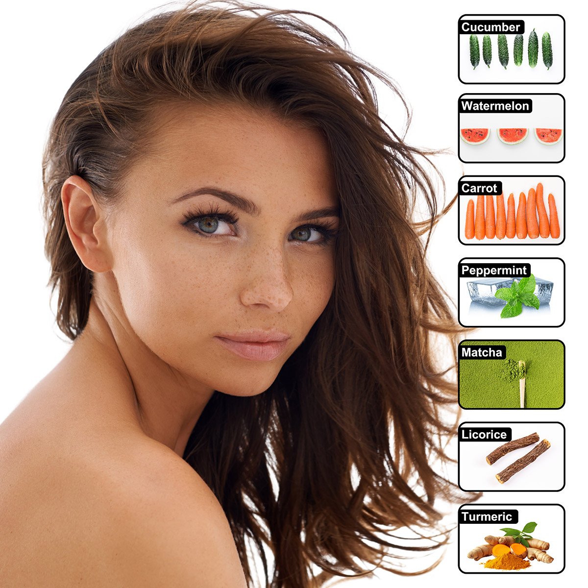 cucumber-mint-mask-img3.jpg Mint Cucumber Face Mask – Weekly Soothing & Refreshing Treatment | Fresh Cucumber, Watermelon & Carrot Juice + Matcha, Turmeric & Peppermint | Hydrating with Vitamin E | 125mL - Image 3