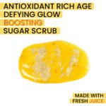 24K Gold Radiance Sugar Scrub – Anti-Aging Face & Body Exfoliator | Fresh Carrot Juice, Matcha & Turmeric | Natural Sugar Crystals | 125mL / 4.2 fl oz - Image 2