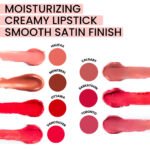 Hydrating Antioxidant Lipstick – Plant-Based Nourishment with Hyaluronic Acid, Vitamin C & E | Brightens & Softens Lips | 8ml / 0.28 fl oz - Image 2