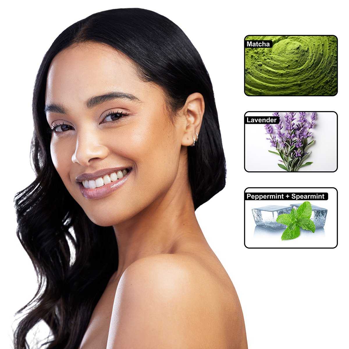 matcha-lavender-cleanser-img4.jpg Matcha Lavender Mint Facial Cleanser – Daily Hydrating Face Wash | Matcha, Lavender & Fresh Mint | Avocado Oil & Vitamin B5 | 118mL / 4 fl oz - Image 3