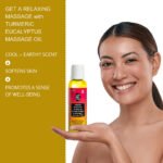 Turmeric & Eucalyptus Massage Oil – Relaxing, Cooling & Moisturizing | Matcha & Peppermint Infusion | 60mL - Image 4