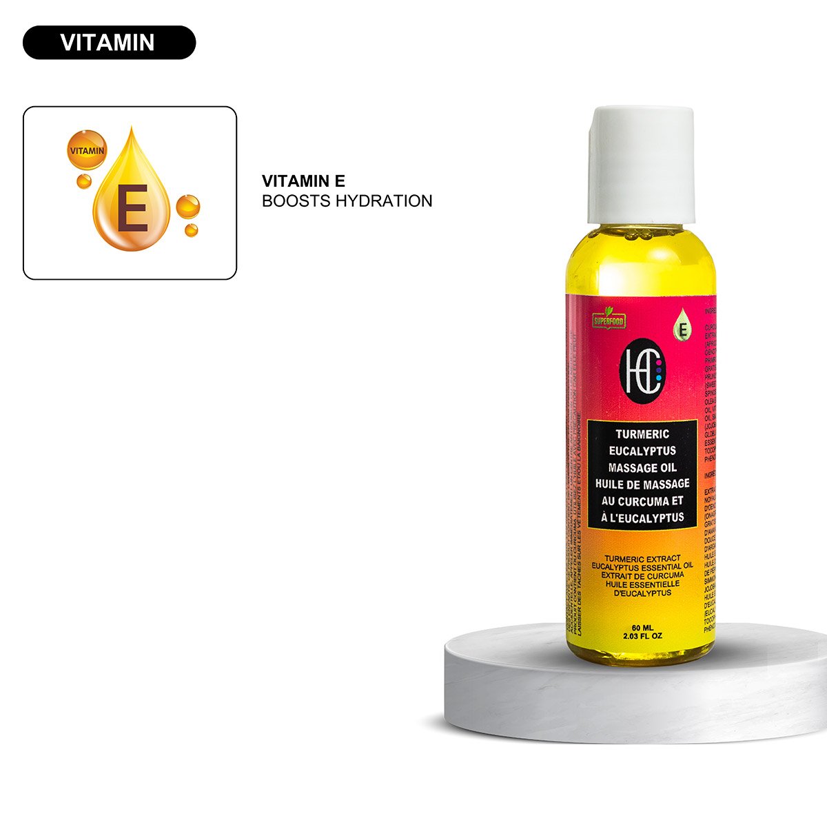 turmeric-oil-img7.jpg Turmeric & Eucalyptus Massage Oil – Relaxing, Cooling & Moisturizing | Matcha & Peppermint Infusion | 60mL - Image 7