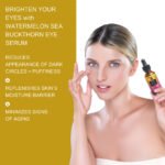 Watermelon & Sea Buckthorn Brightening Eye Serum – Reduces Dark Circles & Puffiness | Vitamin C + Caffeine Boost - Image 4