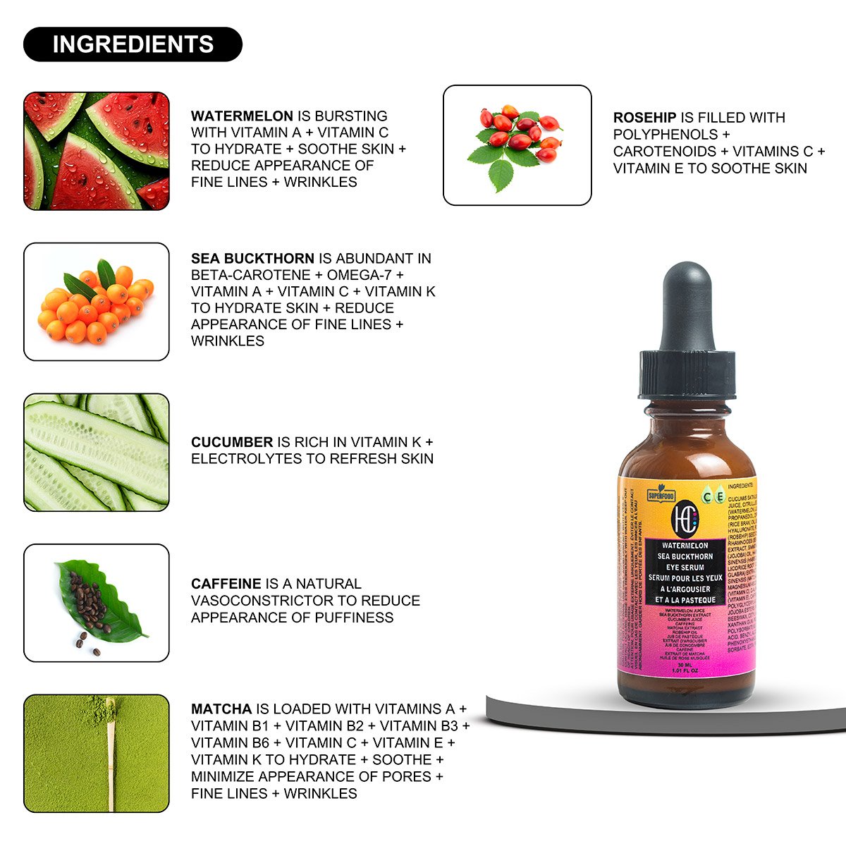 watermelon-dark-circle-serum-img6.jpg Watermelon & Sea Buckthorn Brightening Eye Serum – Reduces Dark Circles & Puffiness | Vitamin C + Caffeine Boost - Image 6